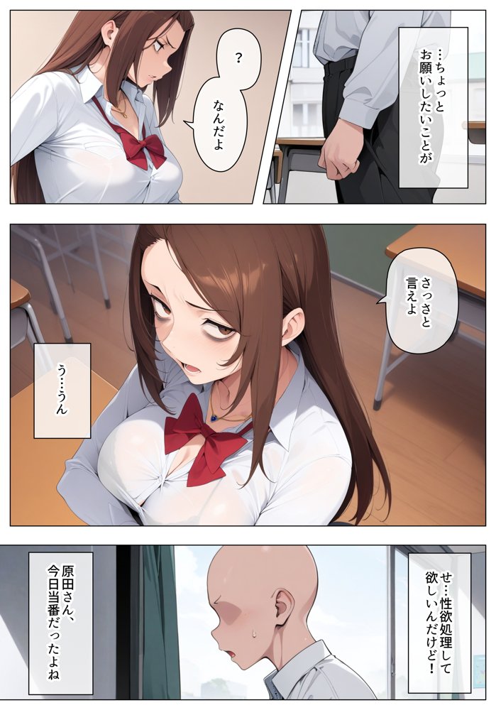 目つき悪いギャルで性欲処理 エロ同人誌画像 004