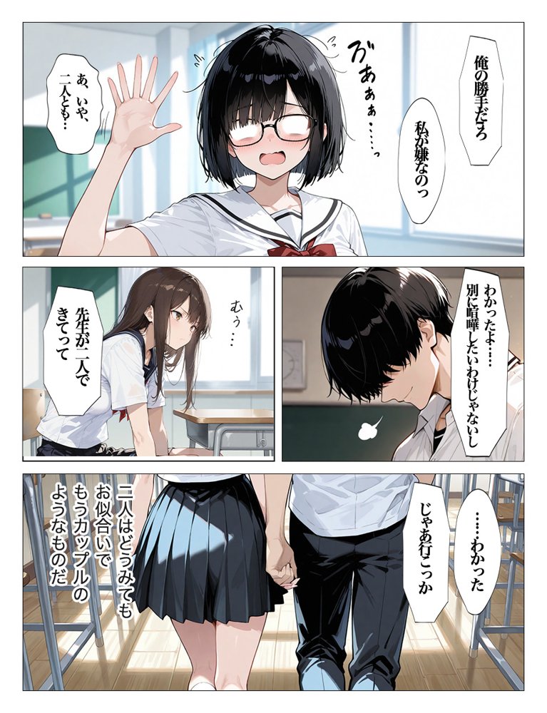 インキャのエロ動画配信がクラスの男子にばれちゃいました エロ同人誌画像 011