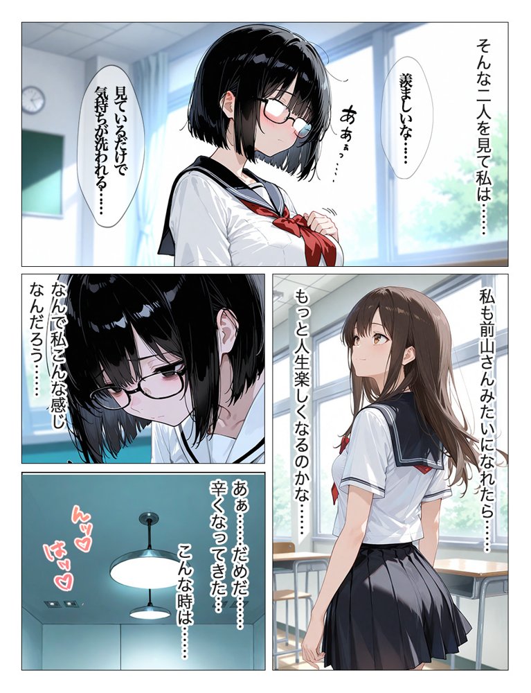インキャのエロ動画配信がクラスの男子にばれちゃいました エロ同人誌画像 012