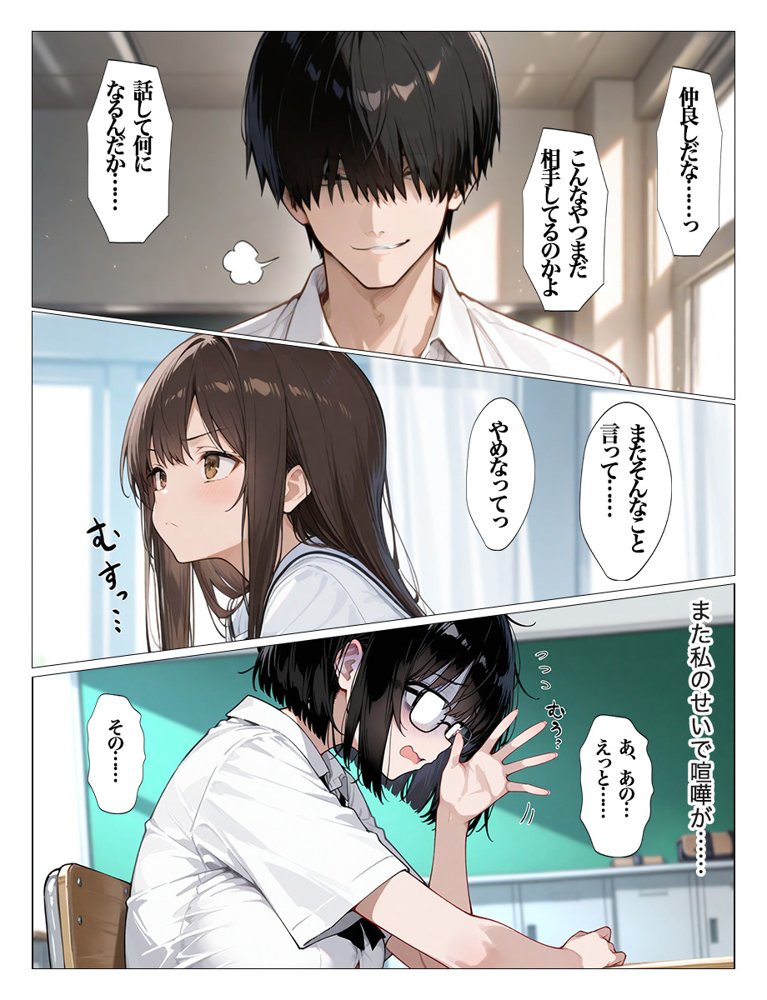 インキャのエロ動画配信がクラスの男子にばれちゃいました エロ同人誌画像 021