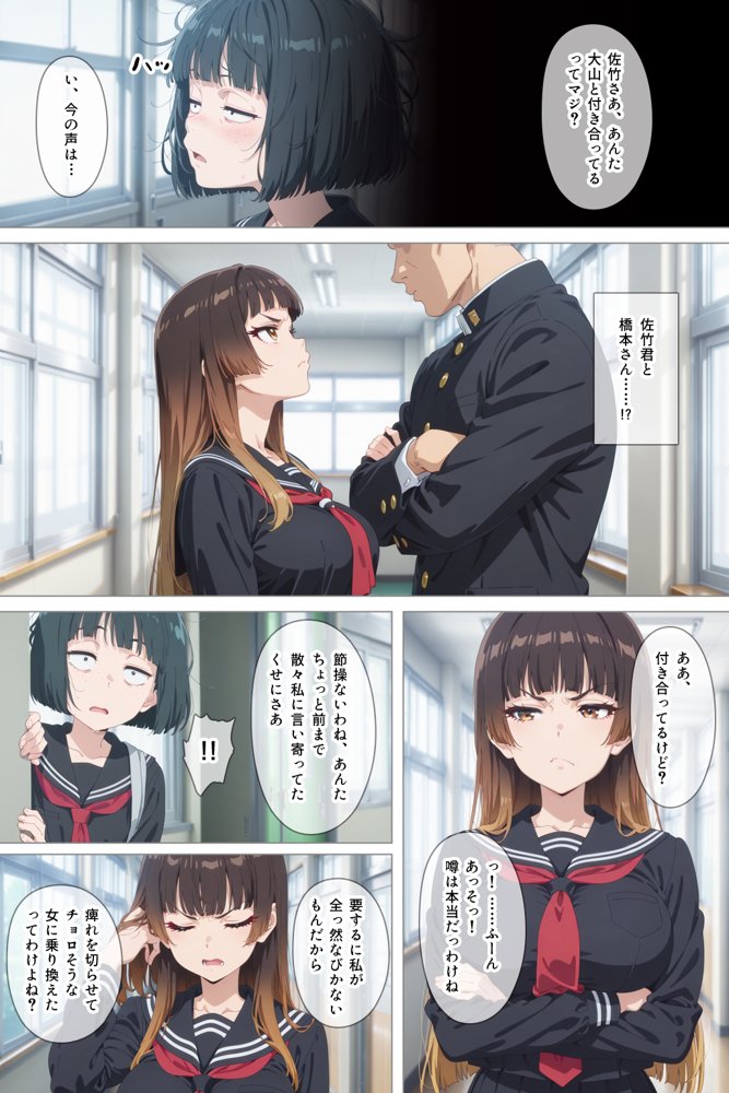 とにかくヤリたくて妥協の末付き合った地味顔で貧相な体の女子をうっかり孕ませてしまった俺の末路 エロ同人誌画像 035