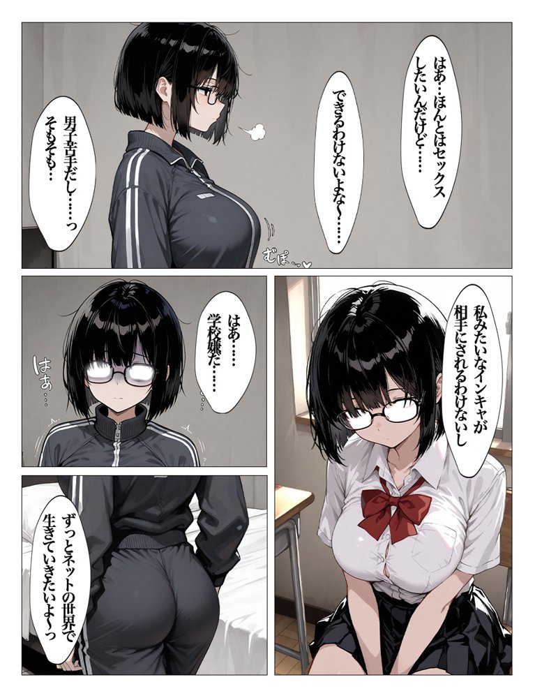 インキャのエロ動画配信がクラスの男子にばれちゃいました エロ同人誌画像 006