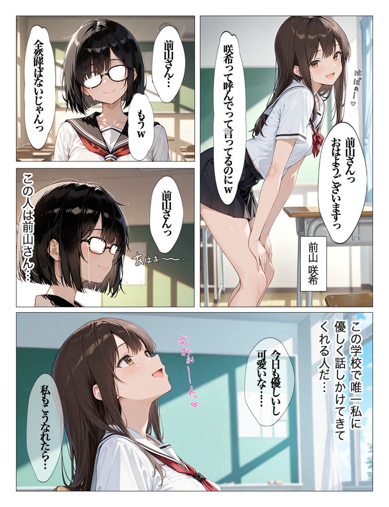 インキャのエロ動画配信がクラスの男子にばれちゃいました エロ同人誌画像 008