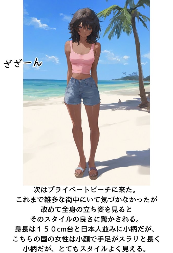 南国で出会った褐色娘と校長が金玉空っぽになるまでエッチするお話 エロ同人誌画像 012