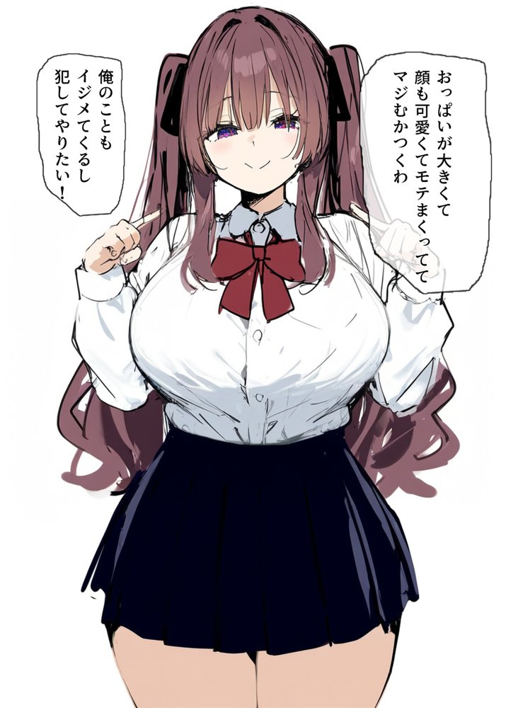俺を虐めるツインテールJKの弱みを握ってデカチンSEXでメス堕ち？ エロ同人誌画像 005