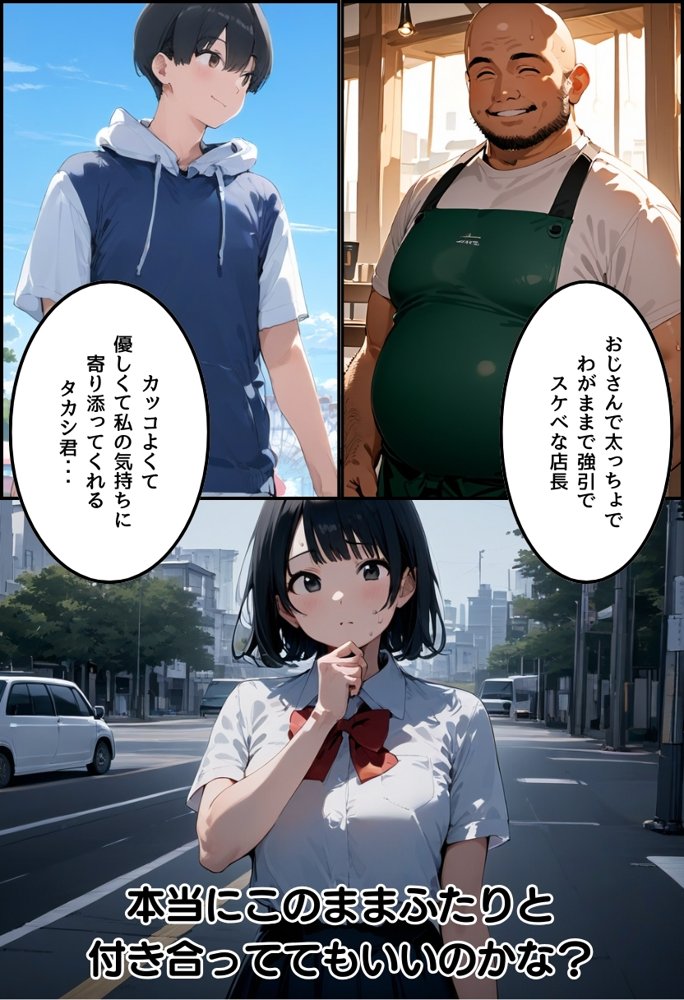 僕の彼女が種付けおじさんにNTRされてしまった件2巻 エロ同人誌画像 039