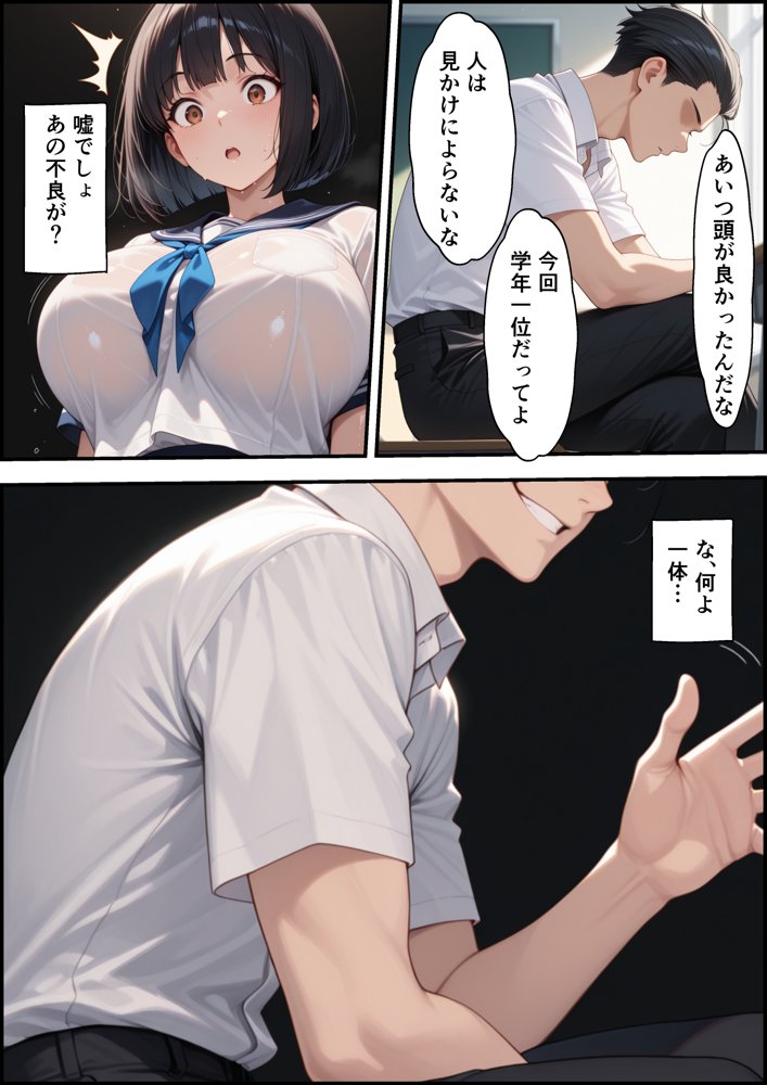 ボクを守るために不良の性奴●になっても絶対に堕ちないカノジョ3 エロ同人誌画像 018