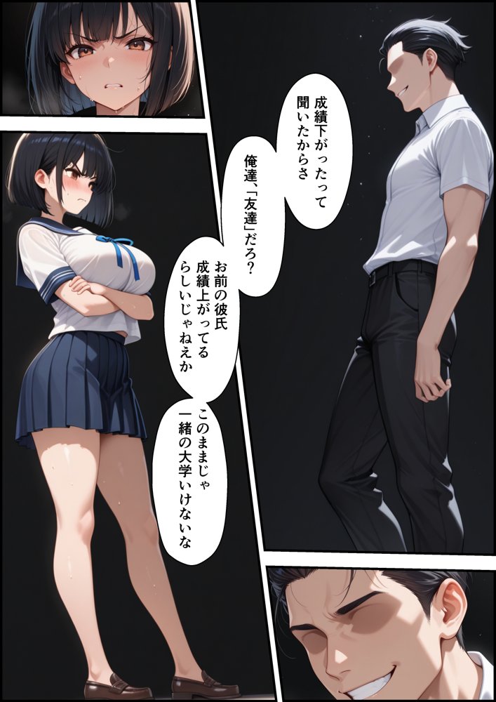 ボクを守るために不良の性奴●になっても絶対に堕ちないカノジョ3 エロ同人誌画像 020