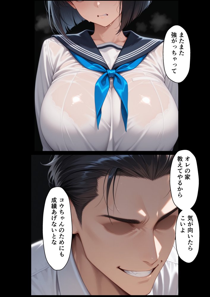 ボクを守るために不良の性奴●になっても絶対に堕ちないカノジョ3 エロ同人誌画像 022