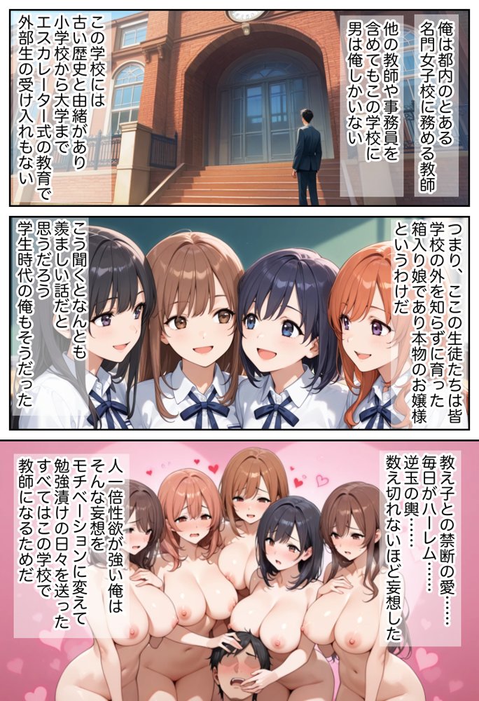俺しか勃起できない世界 〜Kカップ爆乳陰キャ教え子生オナホ化計画〜 エロ同人誌画像 002