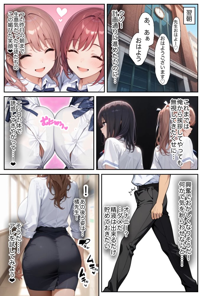 俺しか勃起できない世界 〜Kカップ爆乳陰キャ教え子生オナホ化計画〜 エロ同人誌画像 020