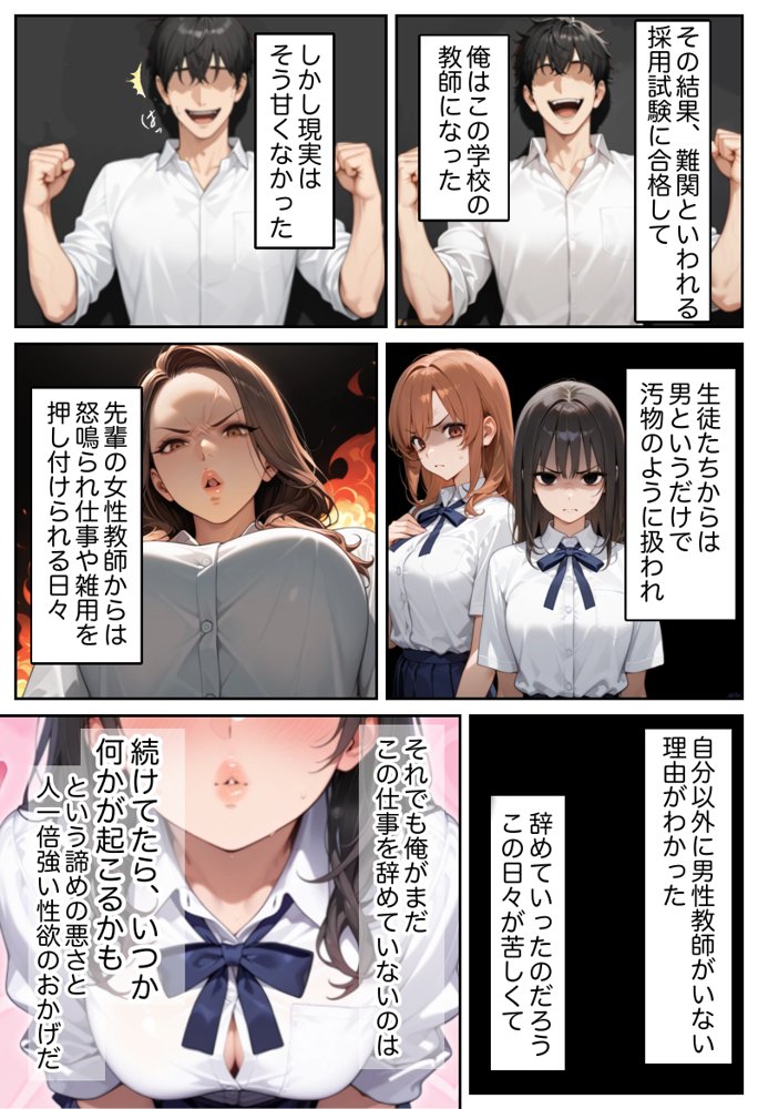 俺しか勃起できない世界 〜Kカップ爆乳陰キャ教え子生オナホ化計画〜 エロ同人誌画像 003