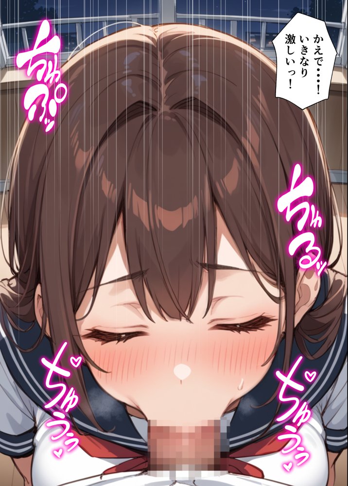 セックスレスに悩む若妻（30）12年ぶりに制服を着てイチャラブセックスする話 エロ同人誌画像 022