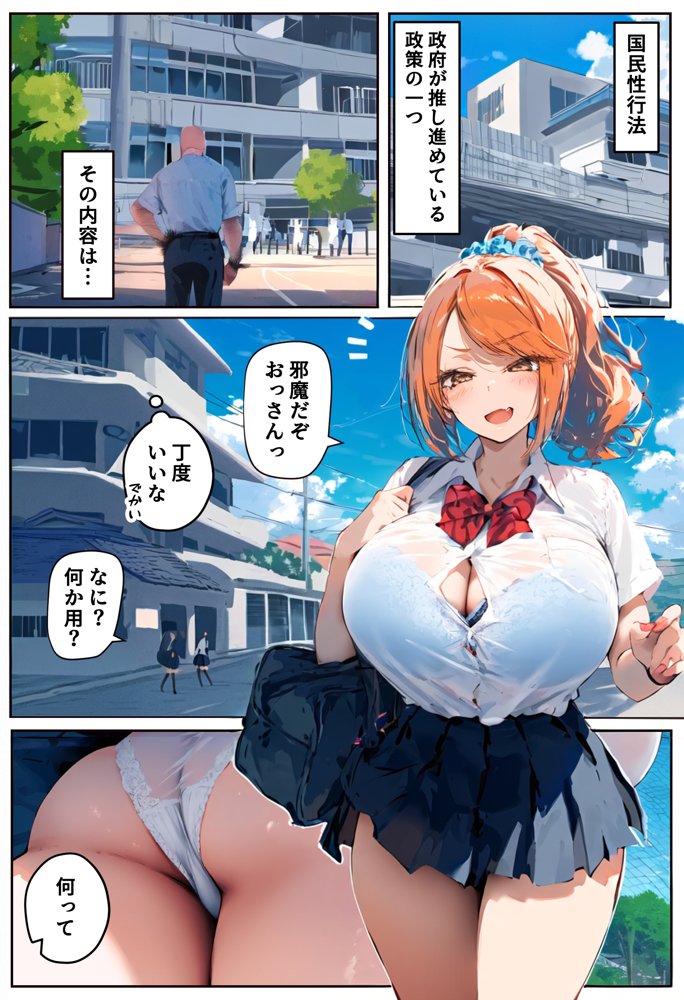 爆乳種付け学園 2限目 エロ同人誌画像 001