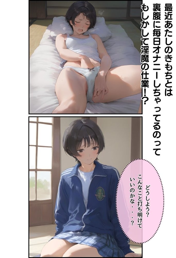 淫魔に憑かれたボーイッシュ陸上部員！毎日足ピンオナニー止まらない！絶倫和尚の中出し種付け除霊！おじさん特濃ザーメン大量注入でおまんこきもちえええええ！！ エロ同人誌画像 015