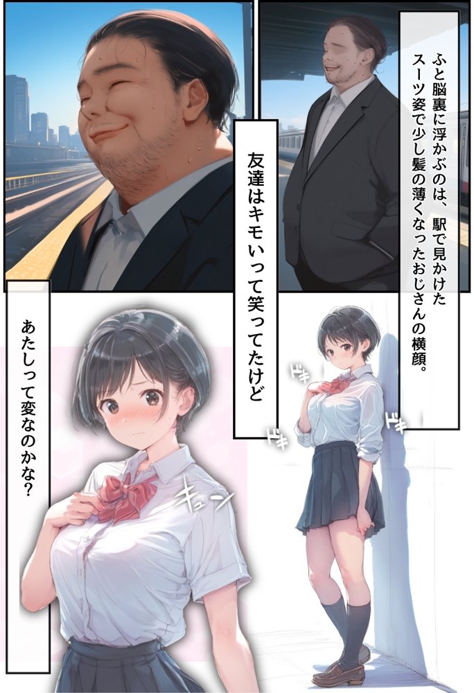 おじさん限定マッチングアプリ【おじ恋】で処女捧げちゃいました。 エロ同人誌画像 004