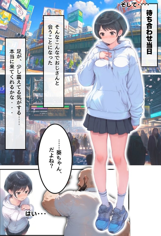 おじさん限定マッチングアプリ【おじ恋】で処女捧げちゃいました。 エロ同人誌画像 025