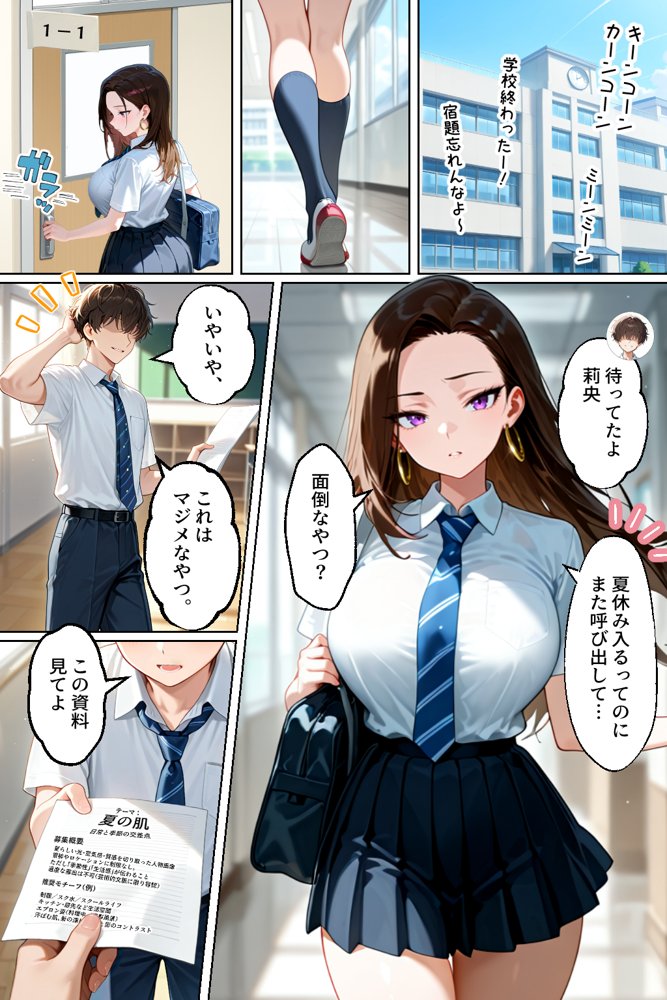 強気だけど実はチョロすぎる幼馴染ギャルー夏休み編ー エロ同人誌画像 002