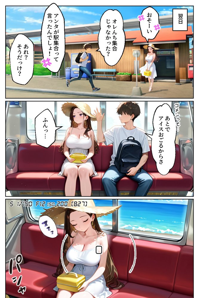 強気だけど実はチョロすぎる幼馴染ギャルー夏休み編ー エロ同人誌画像 033
