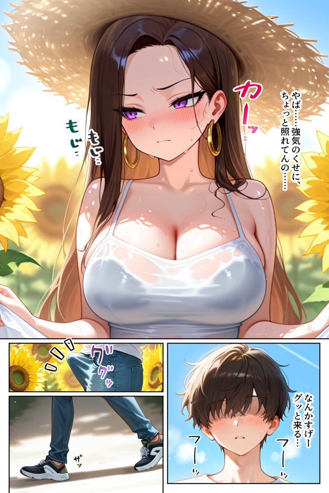 強気だけど実はチョロすぎる幼馴染ギャルー夏休み編ー エロ同人誌画像 041