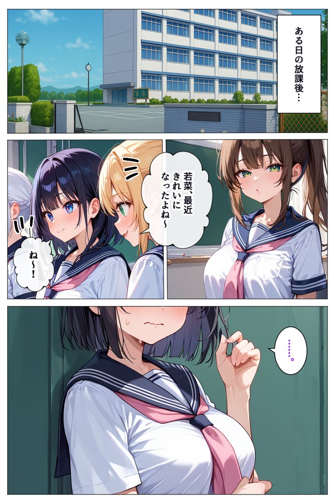 インチキマッサージ師とデカパイJKちゃんたち エロ同人誌画像 001