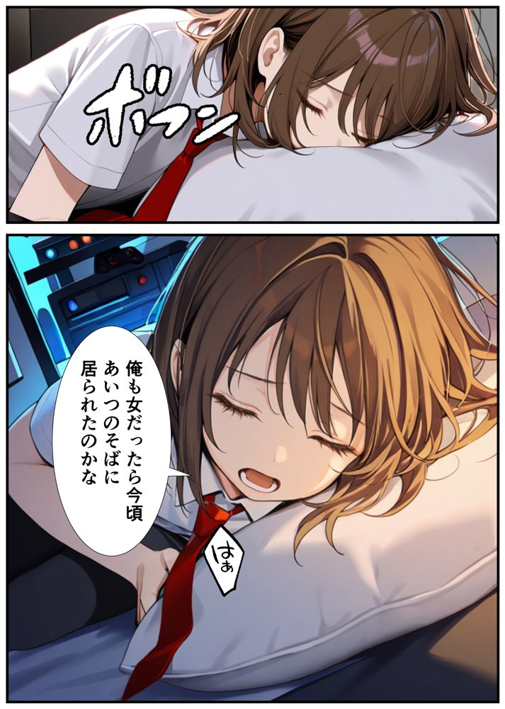 女体化したので大好きだった親友を寝取った話 エロ同人誌画像 005