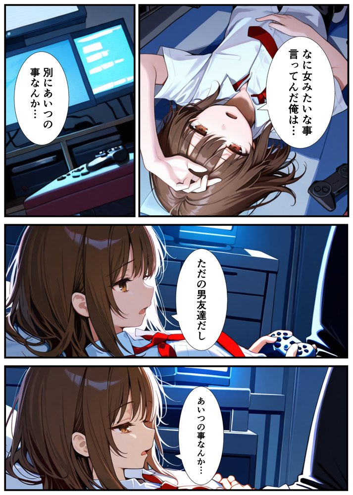女体化したので大好きだった親友を寝取った話 エロ同人誌画像 006