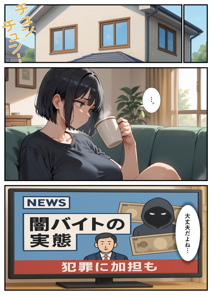 闇バイトでAVに出演したら人生終了した話 エロ同人誌画像 012