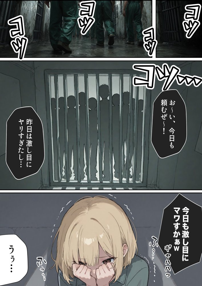 男性刑務所肉便器女  男として誤認逮捕されたOLの末路 エロ同人誌画像 001