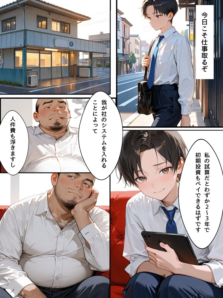 女体化アプリに課金してOL性活はじめました エロ同人誌画像 002