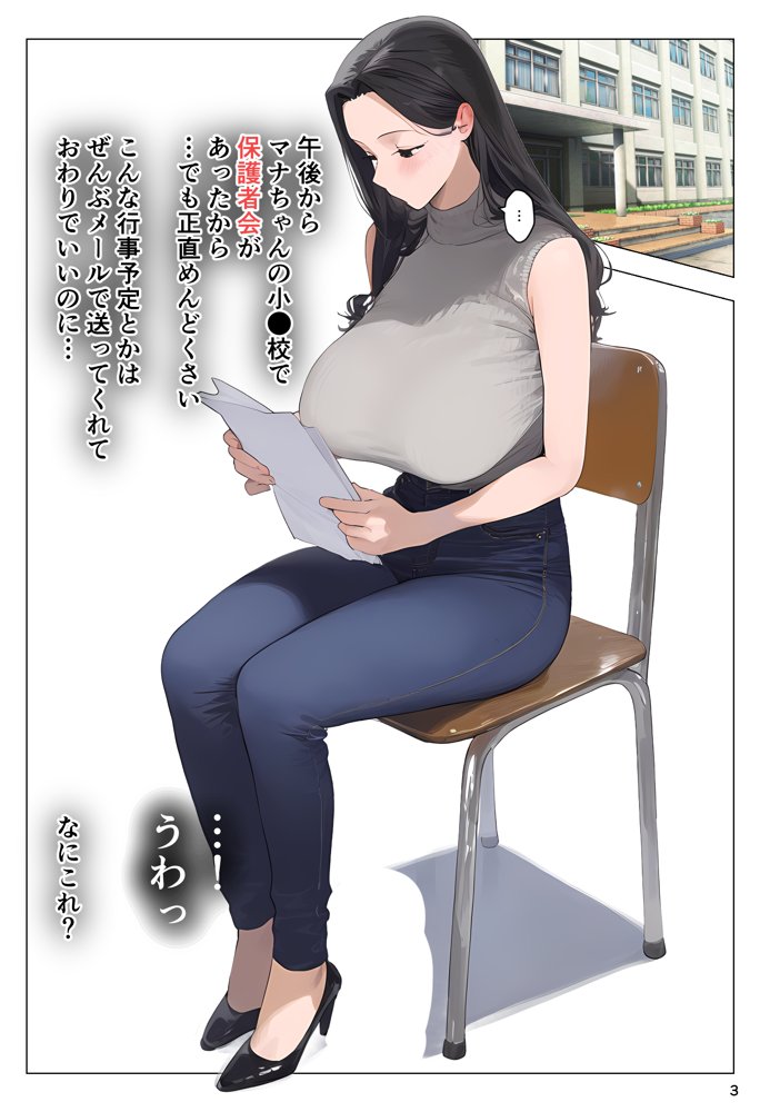 催●アプリで全員支配、妊娠適齢デカ乳美人おじさん赤ちゃん托卵中4 エロ同人誌画像 003