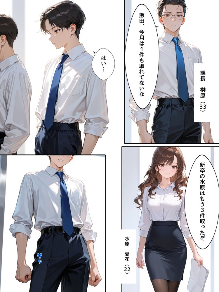 女体化アプリに課金してOL性活はじめました エロ同人誌画像 004