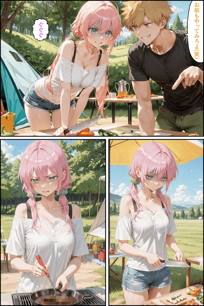 可愛いだけにされちゃう式守さん3（川遊びの日の式守さん） エロ同人誌画像 007