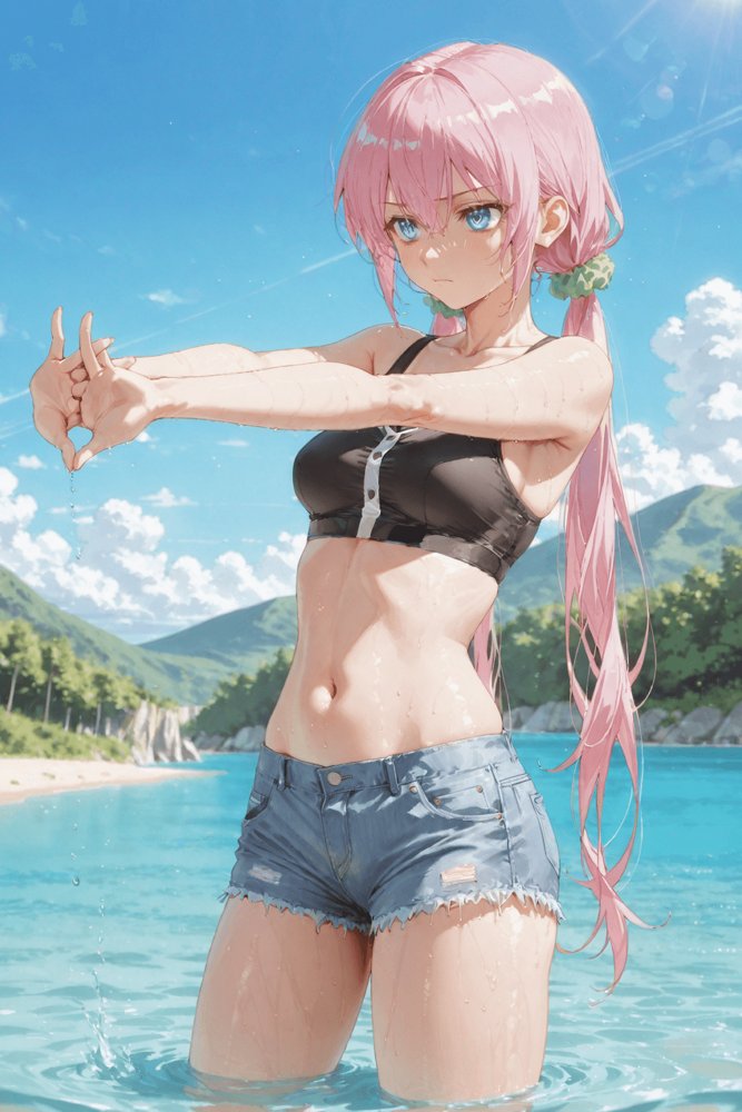 可愛いだけにされちゃう式守さん3（川遊びの日の式守さん） エロ同人誌画像 010