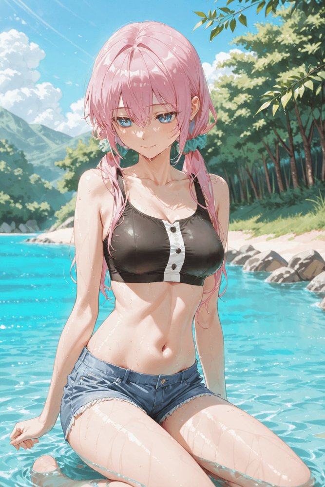 可愛いだけにされちゃう式守さん3（川遊びの日の式守さん） エロ同人誌画像 013