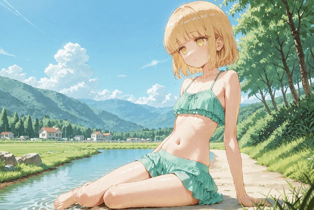 可愛いだけにされちゃう式守さん3（川遊びの日の式守さん） エロ同人誌画像 019