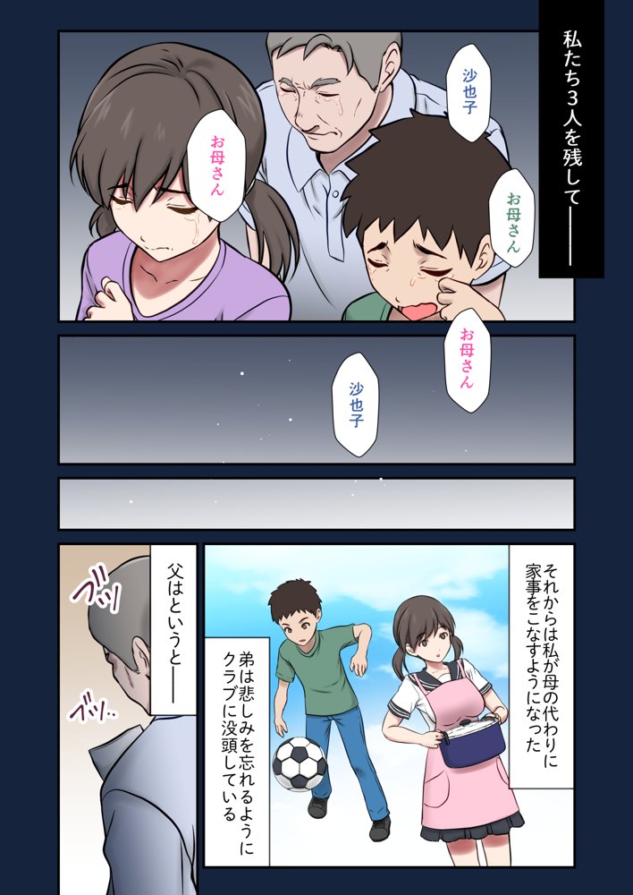 身代わり妻 亡き母の代わりに父親に抱かれる娘 エロ同人誌画像 002