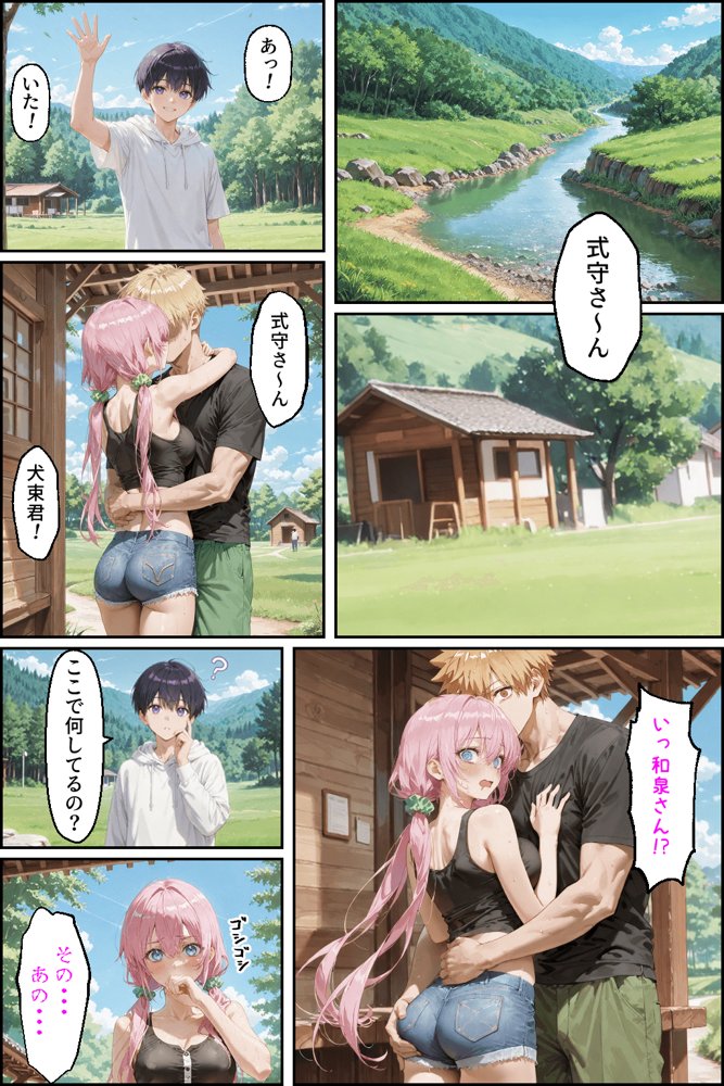 可愛いだけにされちゃう式守さん3（川遊びの日の式守さん） エロ同人誌画像 022