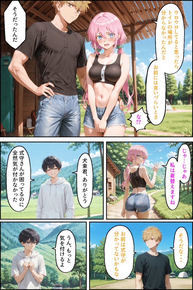 可愛いだけにされちゃう式守さん3（川遊びの日の式守さん） エロ同人誌画像 023