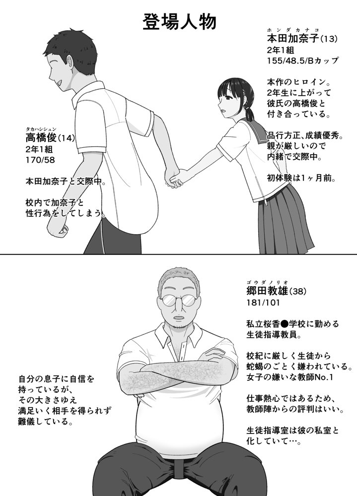 19cmが挿入るまで〜NTR拡張指導〜 エロ同人誌画像 001