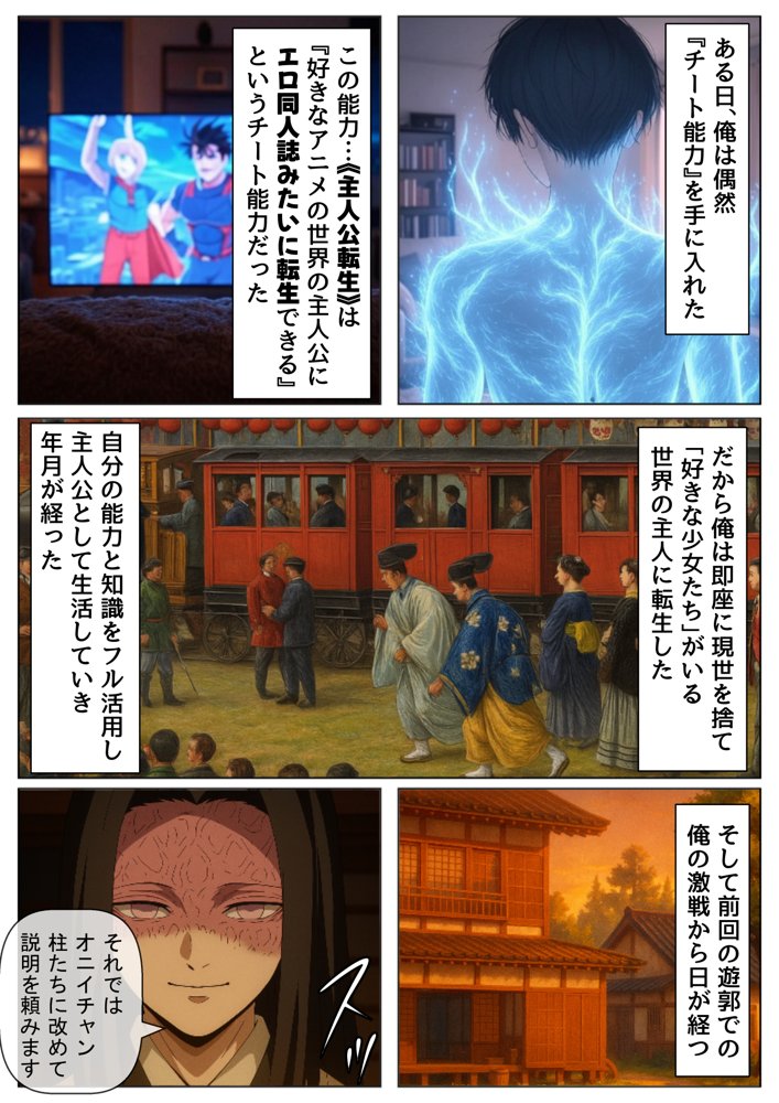 鬼滅な少女達に種付けしまくる【後編:無惨戦まで】《ストーリー＆台詞あり》〜【巨根チート主人公転生】〜 エロ同人誌画像 002