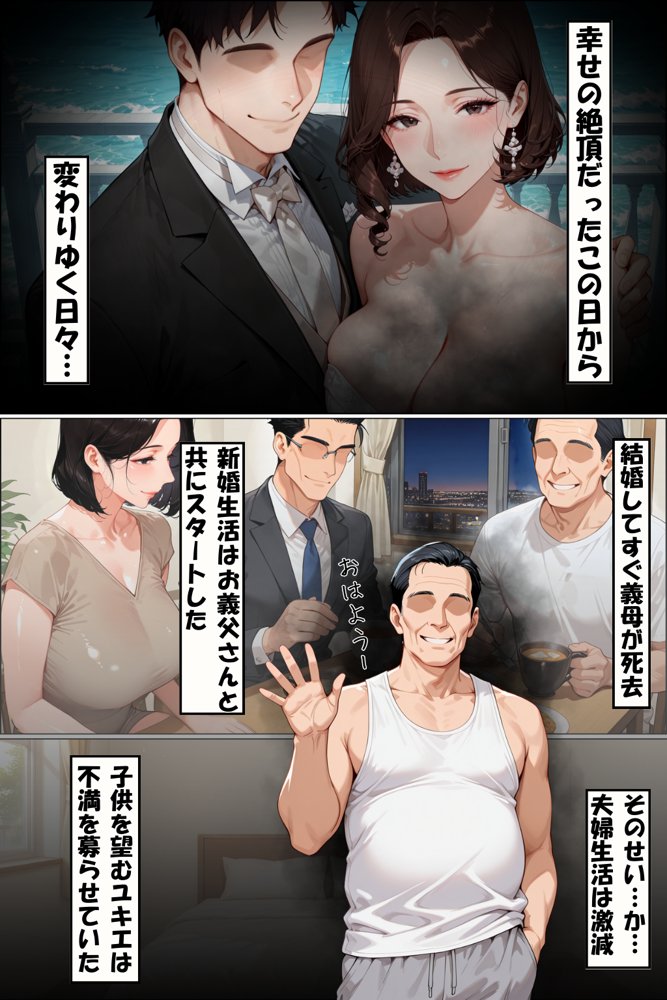 レスられ妻が義父に寝取られ孕む噺 エロ同人誌画像 003