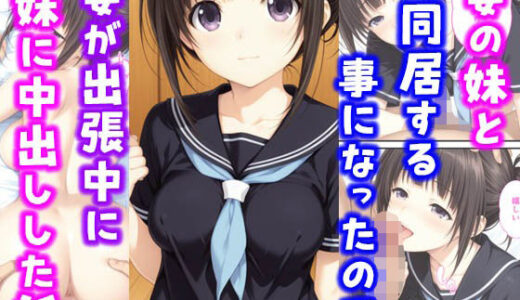 妻の妹と同居することになったので妻が出張中に妹に中出しした話