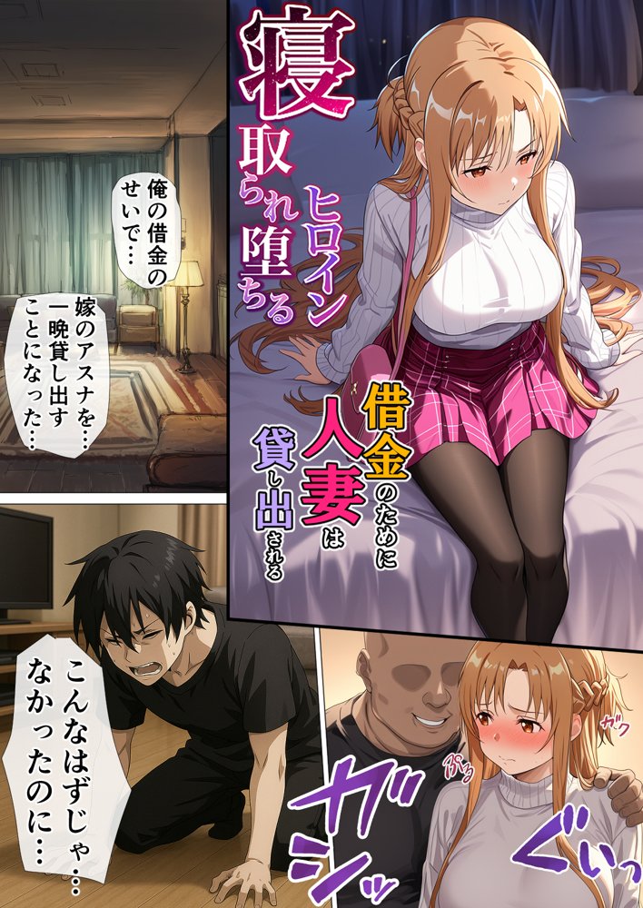 寝取られ堕ちるヒロイン SA〇 アスナ5 -借金で嫁を貸出す話3- エロ同人誌画像 004