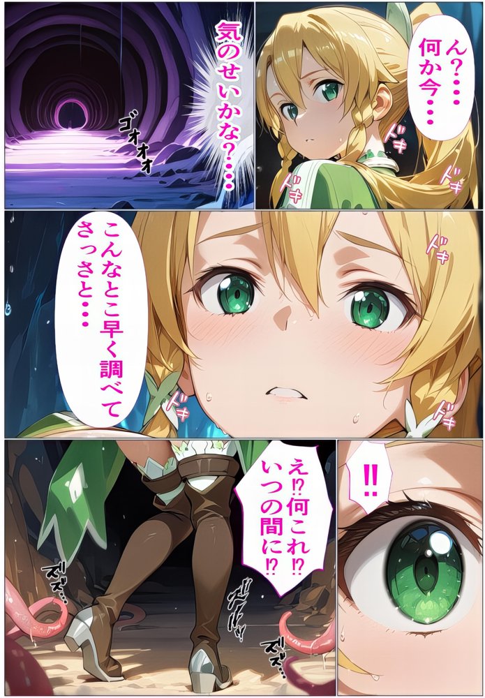 黒の剣士の三角関係4〜ゴブリンと触手の肉穴拡張・絶頂地獄〜 エロ同人誌画像 015