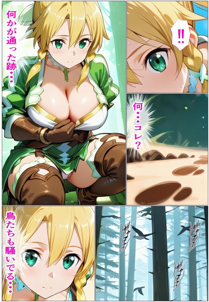 黒の剣士の三角関係4〜ゴブリンと触手の肉穴拡張・絶頂地獄〜 エロ同人誌画像 009