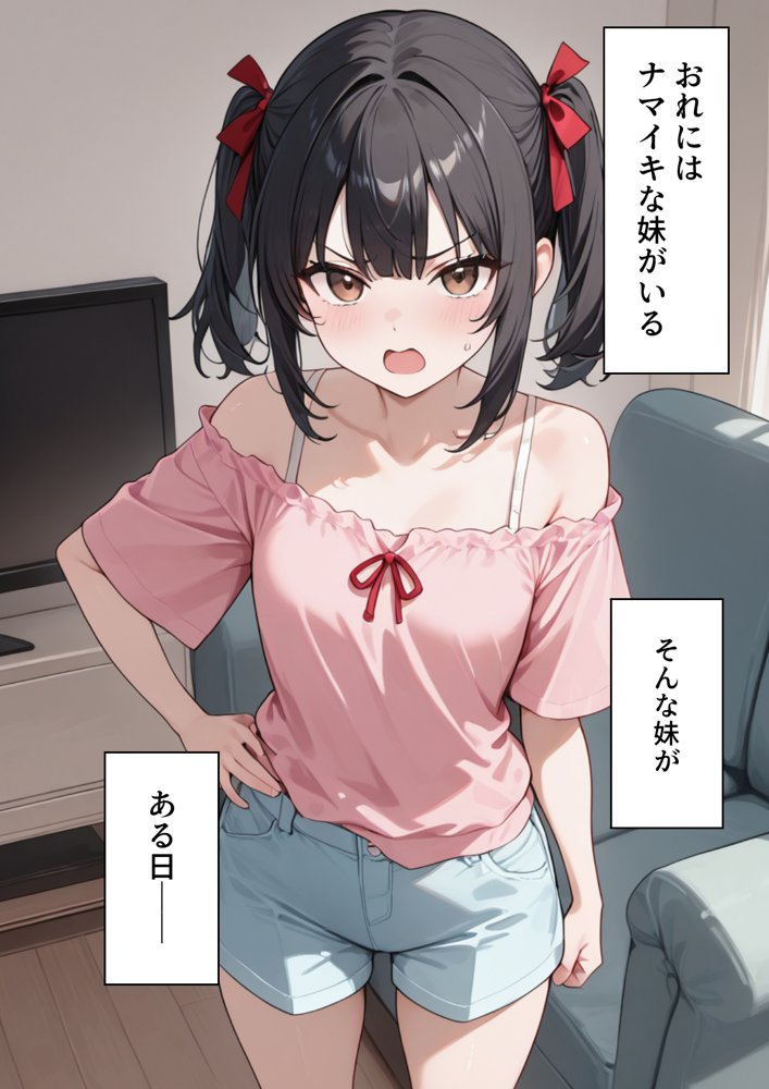 ナマイキ妹が催◯アプリで兄LOVEバレした話 エロ同人誌画像 001