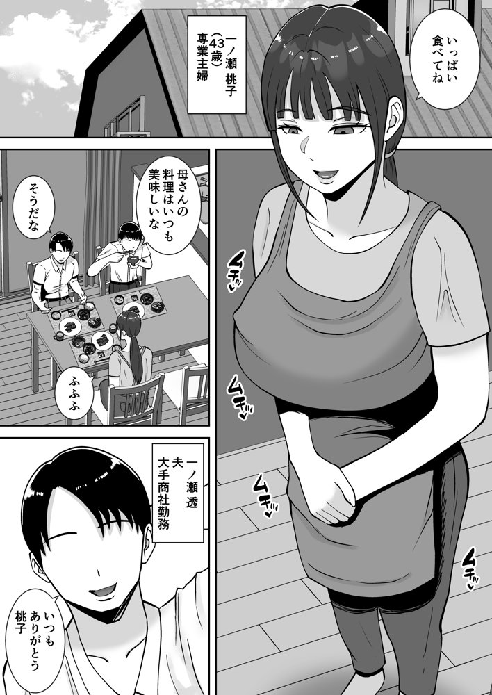 淫乱浮気女を寝取って肉便器にした話 〜清楚で気の弱そうな母親 一ノ瀬 桃子〜 エロ同人誌画像 001