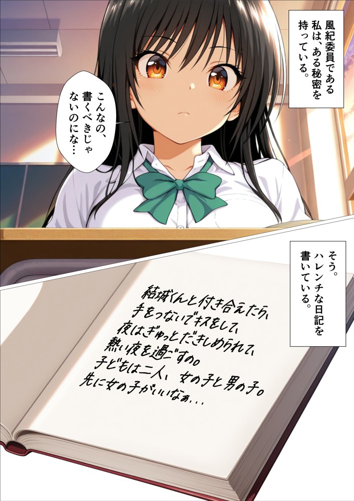 真面目な風紀委員がみんなの前で堕ちる話 エロ同人誌画像 003