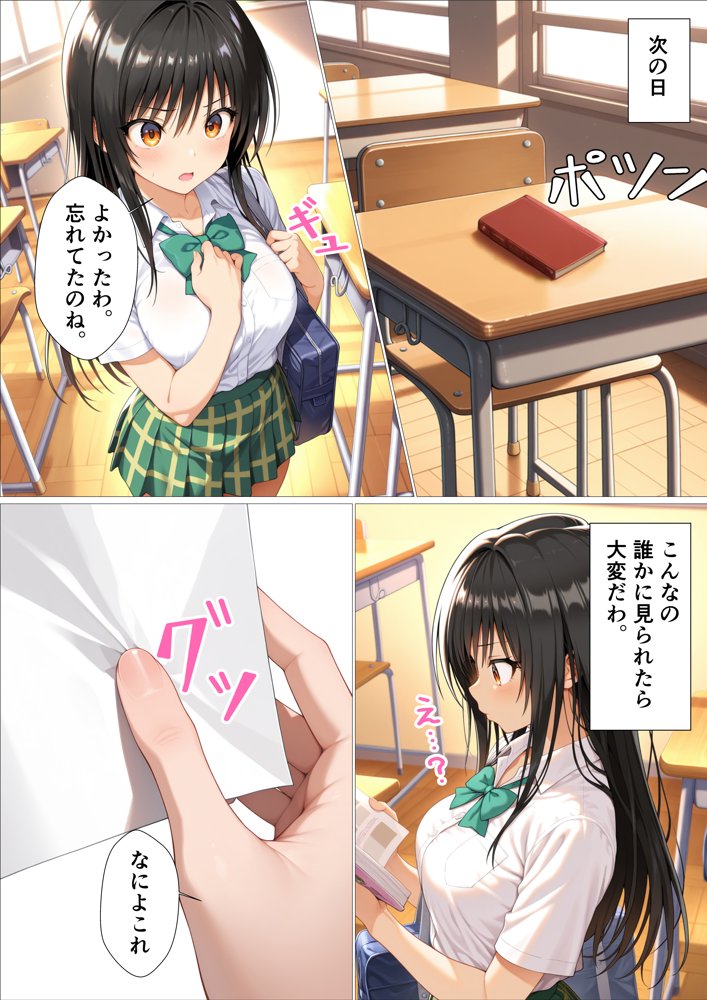 真面目な風紀委員がみんなの前で堕ちる話 エロ同人誌画像 008